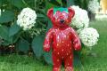 Erdbeerbärchen als 3D Figur stehend und sitzend für Ihren Garten