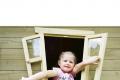 EXIT Crooky 150 Holzspielhaus - graubeige