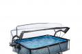 EXIT Stone Pool 220x150x65cm mit Filterpumpe und 