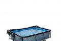 EXIT Stone Pool 220x150x65cm mit Filterpumpe und 