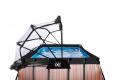 EXIT Wood Pool 400x200x100cm mit Sandfilterpumpe - 