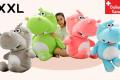 Hippo Flusspferd Plüschtier 120cm Kuschelnilpferd 