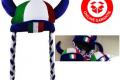 Italien Italy Fan Hut Kappe Hörner Fussball EM WM Tennis Freizeit