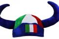 Italien Italy Fan Hut Kappe Hörner Fussball EM WM 