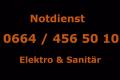 Notdienst 7x24 Sanitär- und Elektronotdienst
