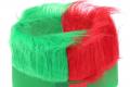 Portugal Fan Stirnband mit Haaren und Flagge Fussball EM WM Fanar