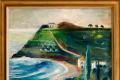 Schönes Öl-Gemälde HANS RIPA (1912), Küste bei Taormina um 1950!!