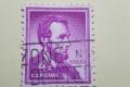 Seltene US Briefmarke Abraham Lincoln ! Violett