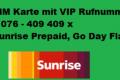 Sunrise Prepaid SIM Karte mit VIP Rufnummer / Business Rufnummer