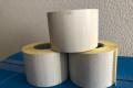 Thermoetiketten Rollen 60x32mm permanent haftend